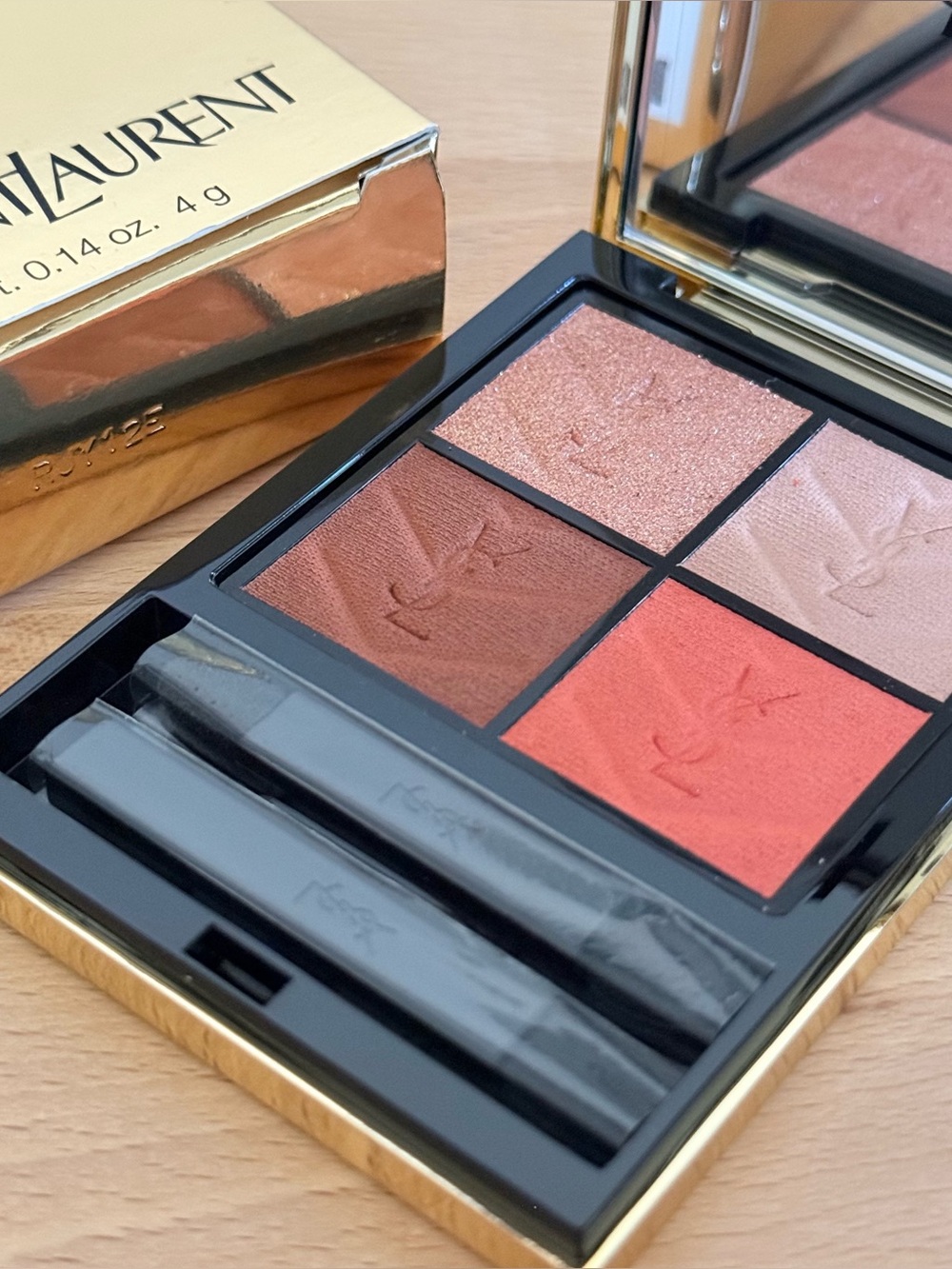 YSL Couture Mini Clutch Eyeshadow Quad #810 Over Orange BNIB